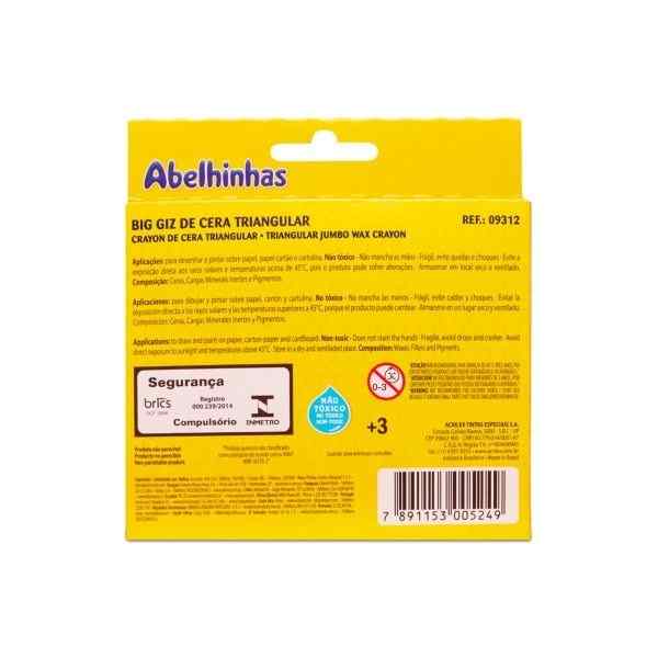 GIZAO CERA TRIANGULAR ACRILEX C/12